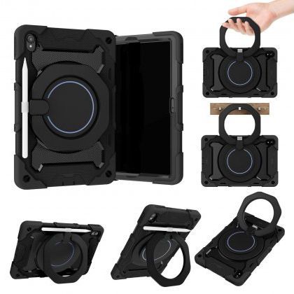 Чохол Rugged 3 Layers броньований протиударний з захистом Lenovo Tab P11 J606 J607/P11 Plus J616 Чорний