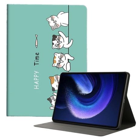 Чохол TPU Multiview Cover HardPrinted з малюнком для Xiaomi Redmi Pad 2 2025 HappyCat