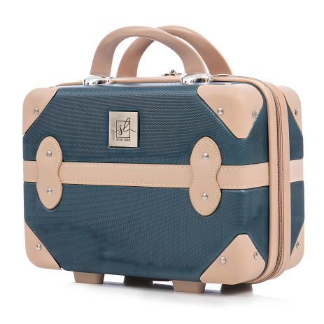 Semi Line бьюти-кейс 10L Green-Navy (T5838-1)