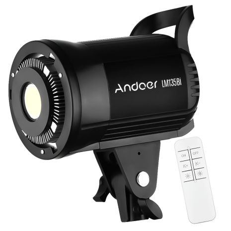 Постійне студійне LED відеосвітло Andoer LM135Bi | Потужна заповнююча лампа для студії, 135W