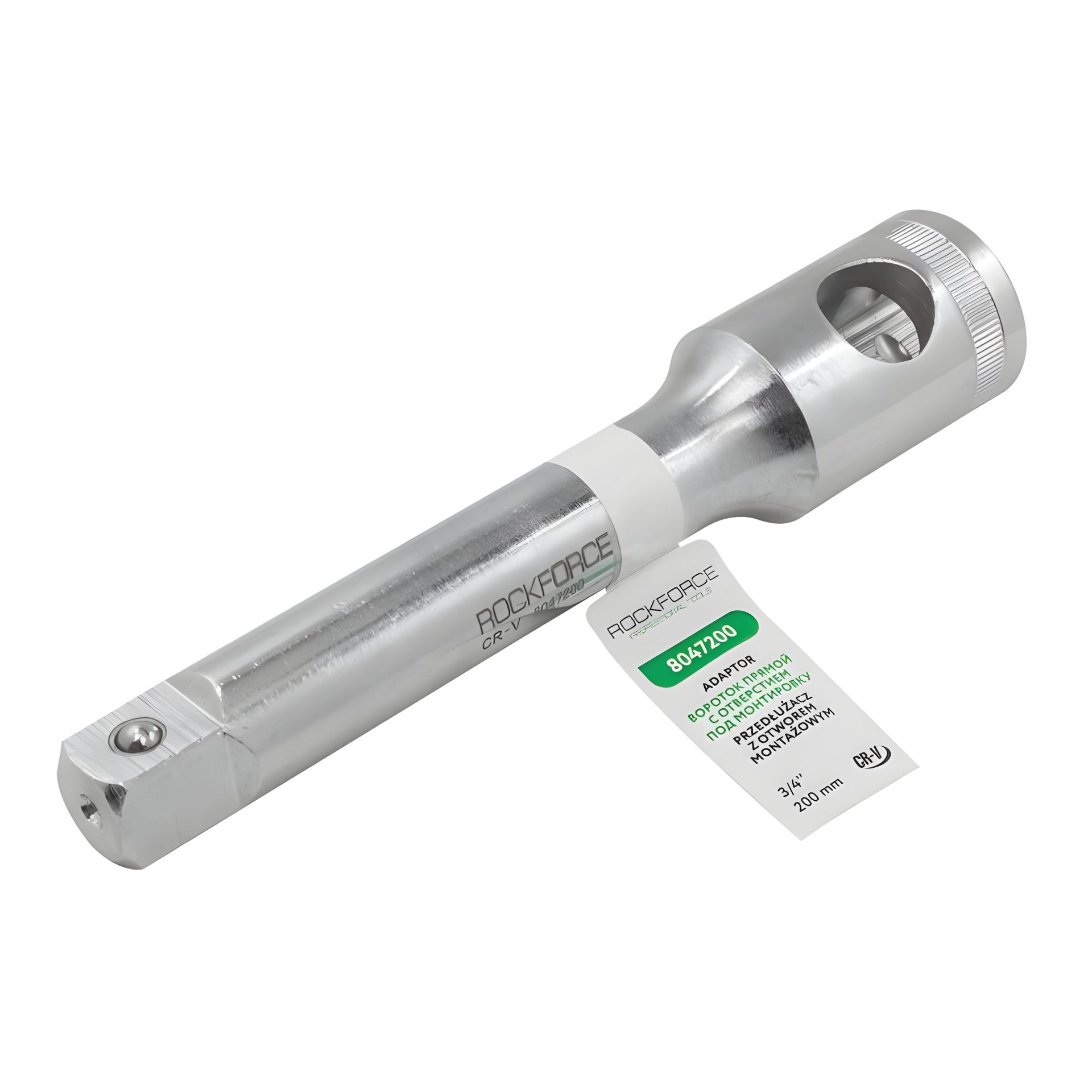 Подовжувач на 200мм з отвором, 3/4" ROCKFORCE RF-8047200 Подовжувач на 200мм з отвором, 3/4" ROCKFORCE RF-8047200