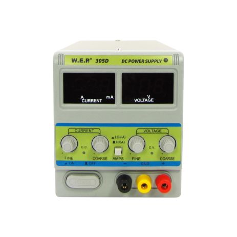 Блок живлення лабораторний WEP PS-305D-II з перемикачем Hi(A), Lo(mA), 30V, 5A, цифрова індикація Блок живлення лабораторний WEP PS-305D-II з перемикачем Hi(A), Lo(mA), 30V, 5A, цифрова індикація