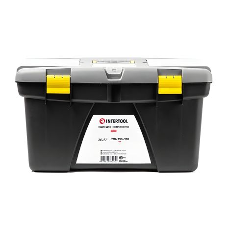 Ящик для інструментів 26.5" 670*393*370мм INTERTOOL BX-0326 - органайзер