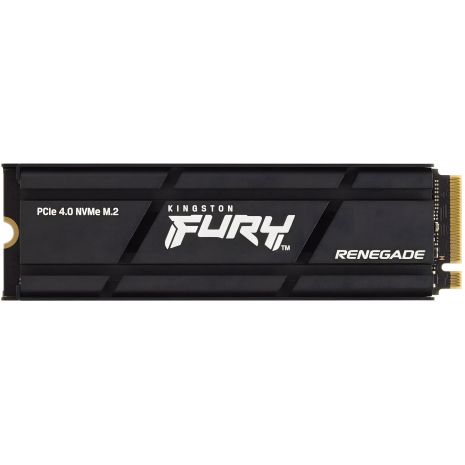 SSD M.2 диск Kingston FURY Renegade з радіатором, 4TB, 2280, NVMe, PCIe Gen 4.0 x4, 3D TLC NAND SSD M.2 диск Kingston FURY Renegade з радіатором, 4TB, 2280, NVMe, PCIe Gen 4.0 x4, 3D TLC NAND