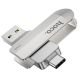 USB флеш накопитель Hoco UD10 16GB 2 в 1 USB 3.0/ Type-C металлический silver