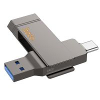 USB флешка Hoco UD15 64GB 2 в 1 USB 3.2/ Type-C metal metal grey