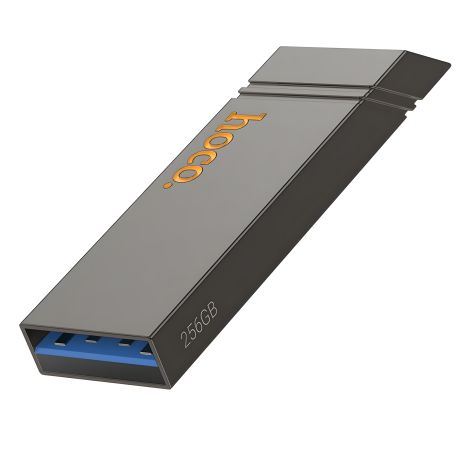Флеш накопичувач USB Hoco UD13, 256GB, USB 3.2, металевий, сірий