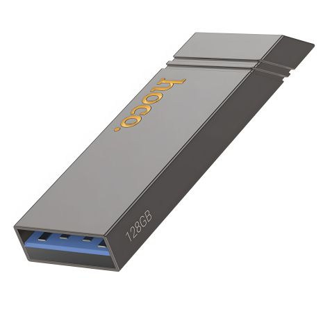 USB флеш накопичувач Hoco UD13, 128GB, USB 3.2, металевий, сірий