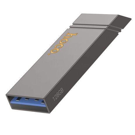 USB флеш накопитель Hoco UD13 128GB USB 3.2 металлический metal gray