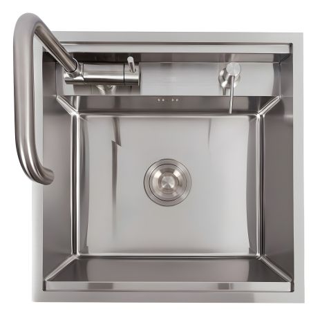 Кухонна мийка VALESO CM 50*50 Handmade прихована нержавійка (змішувач в комплекті)