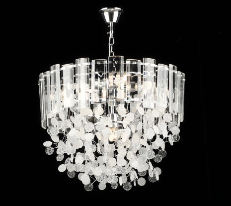 Подвесная хрустальная люстра S2498/6, Хром Подвесная хрустальная люстра S2498/6, Хром