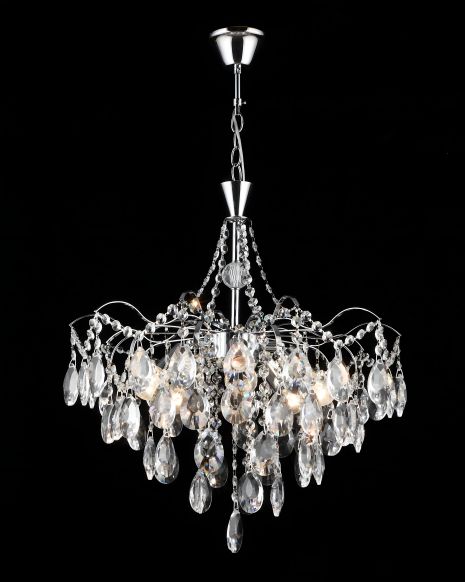 Підвісна люстра кришталева E2741/5, хром