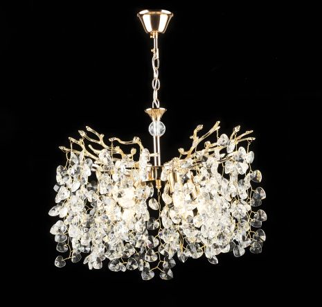 Підвісна люстра кришталева E2705/6, Золото