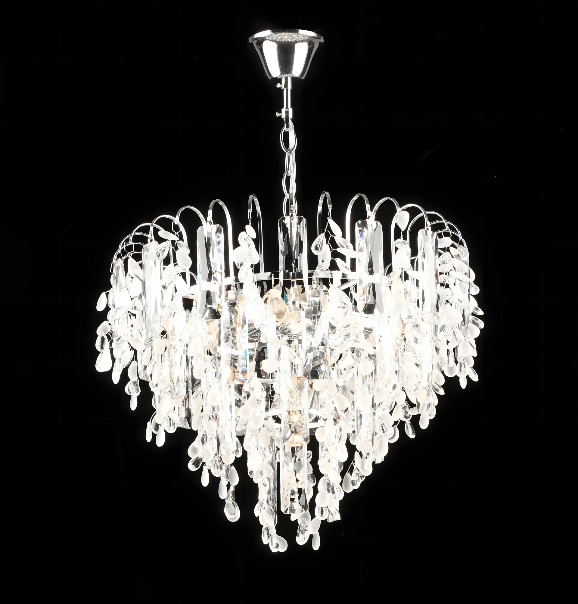 Підвісна кришталева люстра E2726/6, хром Підвісна кришталева люстра E2726/6, хром