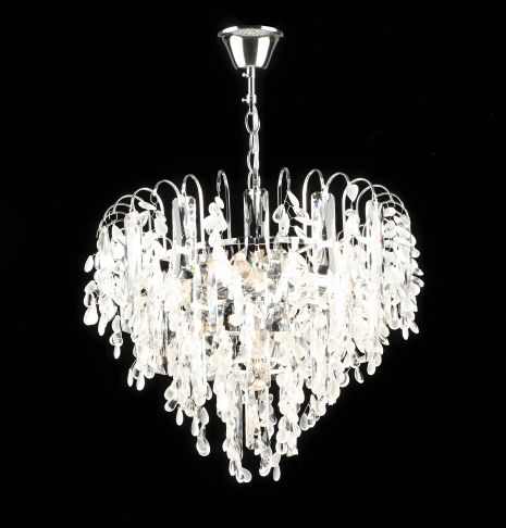 Хрустальная подвесная люстра E2726/6, Хром Хрустальная подвесная люстра E2726/6, Хром