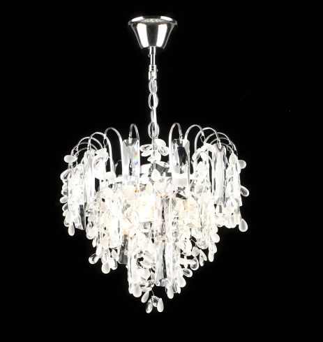 Подвесная хрустальная люстра E2726/3 | Хром Подвесная хрустальная люстра E2726/3 | Хром