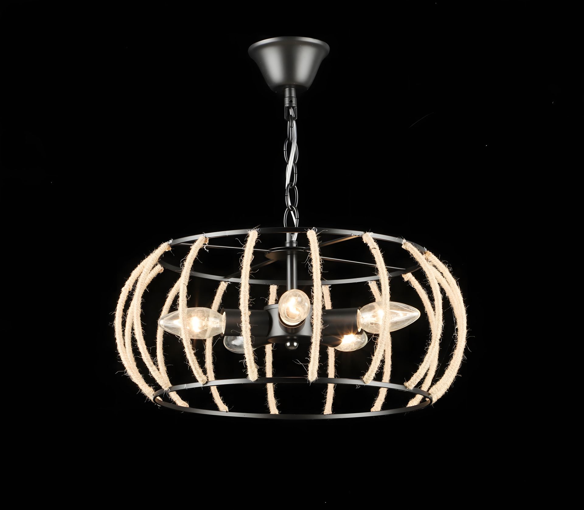 Лофт підвісна люстра E2722/5, чорний Лофт підвісна люстра E2722/5, чорний