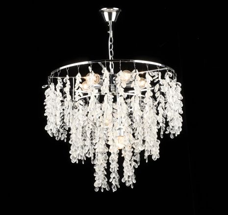Кришталева люстра підвісна S2477/7, Хром Кришталева люстра підвісна S2477/7, Хром