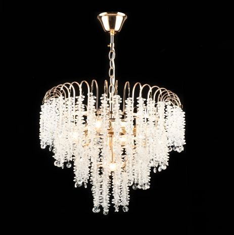 Кришталева люстра підвісна E2689/5, Золото Кришталева люстра підвісна E2689/5, Золото