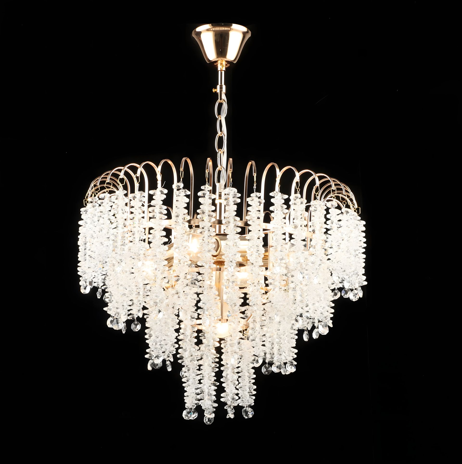 Кришталева люстра підвісна E2689/5, Золото Кришталева люстра підвісна E2689/5, Золото