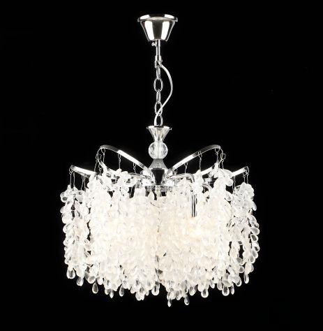Подвесная хрустальная люстра E2690/5, Хром Подвесная хрустальная люстра E2690/5, Хром