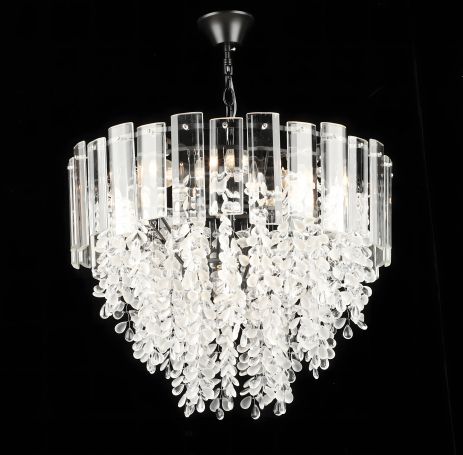S2475/6 Люстра Підвісна Кришталева, Чорний