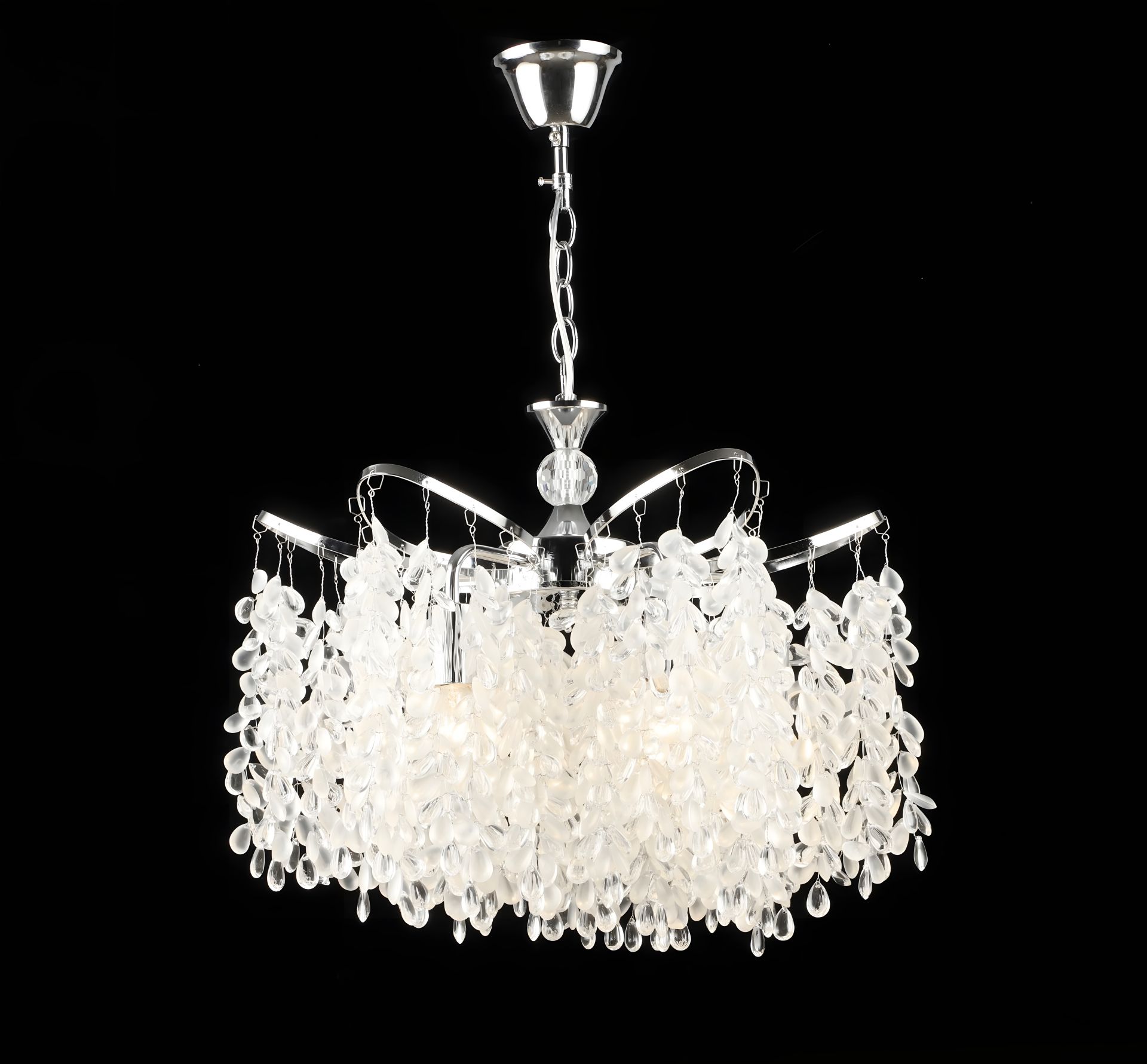 Підвісна кришталева люстра E2690/6, Хром Підвісна кришталева люстра E2690/6, Хром