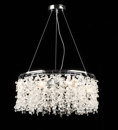Люстра підвісна з кришталю S2490/7, Хром