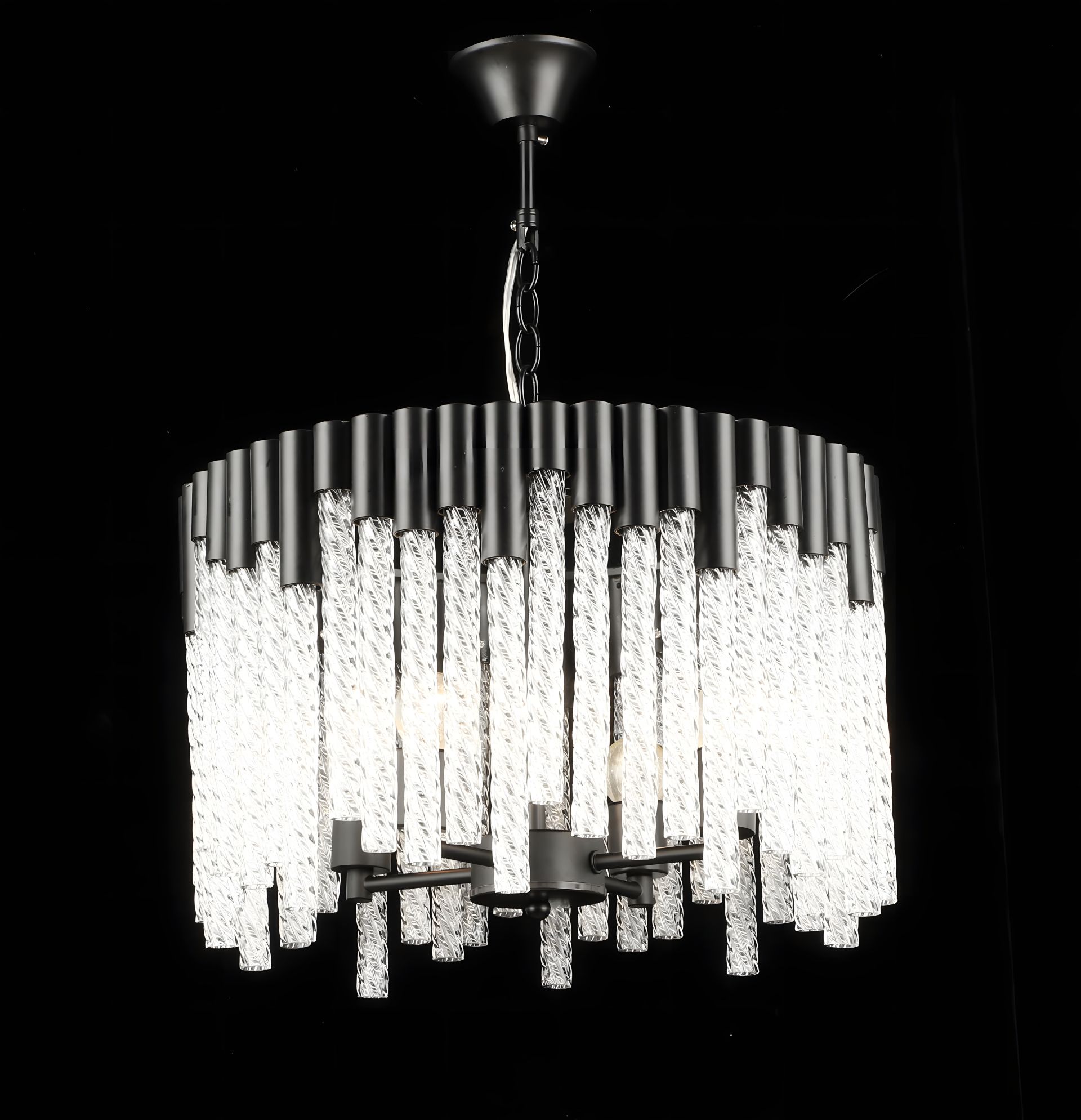 Хрустальная подвесная люстра S2489/4, черный Хрустальная подвесная люстра S2489/4, черный