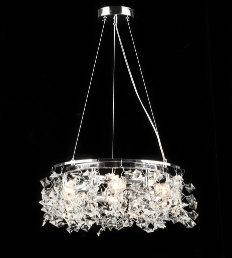 Подвесная хрустальная люстра S2492/6, хром Подвесная хрустальная люстра S2492/6, хром