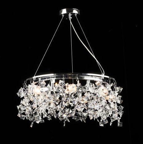 Підвісна кришталева люстра S2492/7, Хром