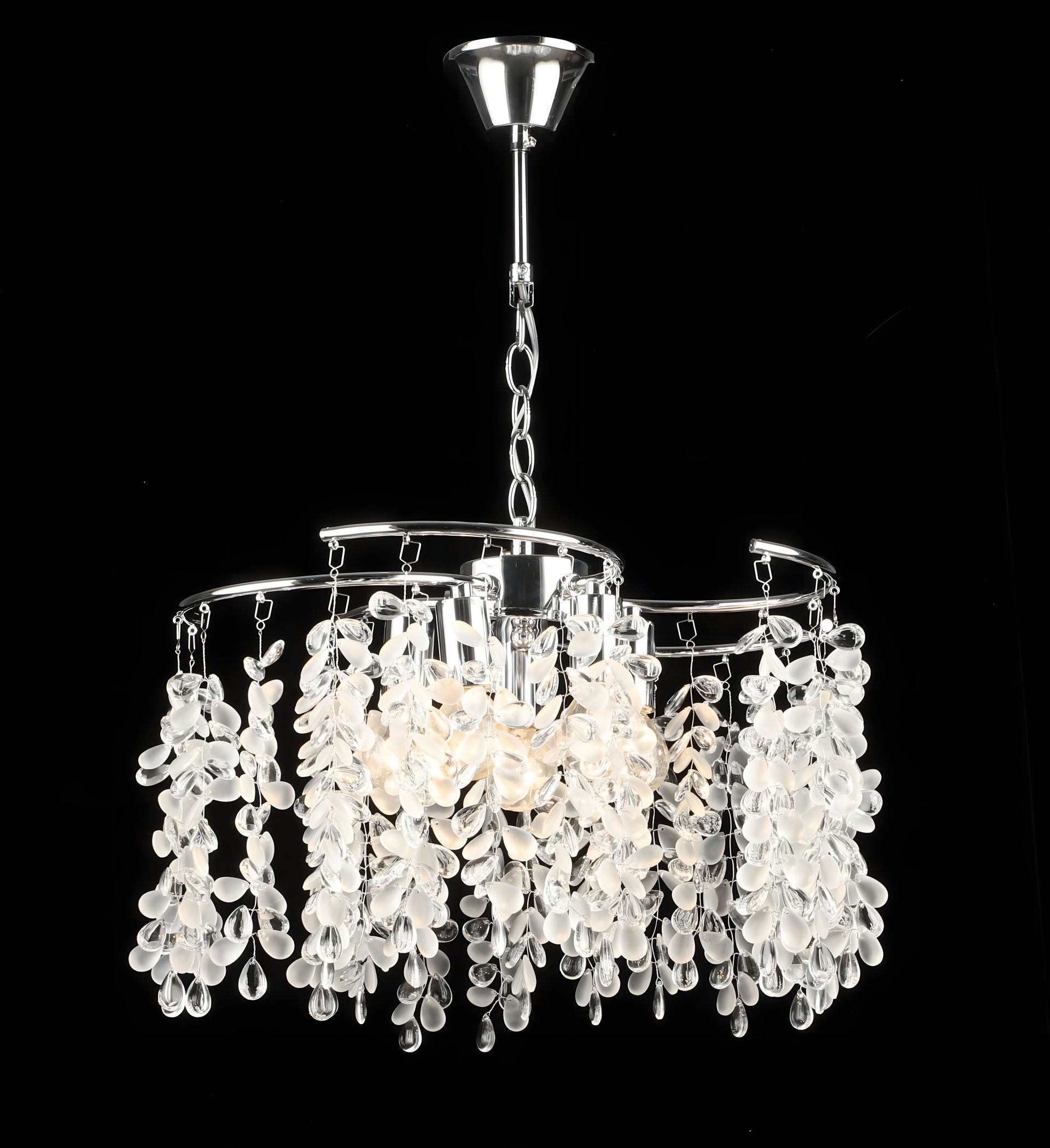 Підвісна люстра кришталева S2493/5, Хром Підвісна люстра кришталева S2493/5, Хром