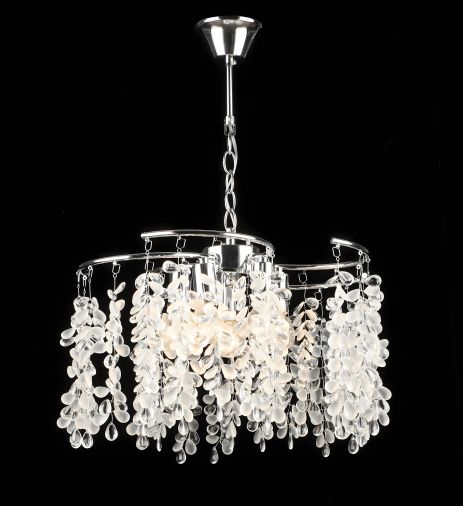 Люстра подвесная хрустальная S2493/5, Хром Люстра подвесная хрустальная S2493/5, Хром