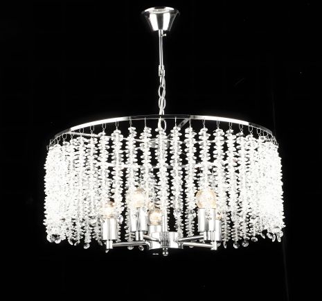 Підвісна кришталева люстра S2487/5, Хром