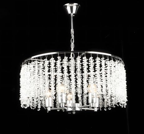 Підвісна кришталева люстра S2487/5, Хром