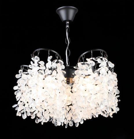 Подвесная люстра хрустальная S2495/5, Черная Подвесная люстра хрустальная S2495/5, Черная
