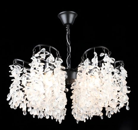 Кришталева люстра S2495/6 підвісна, Чорний Кришталева люстра S2495/6 підвісна, Чорний
