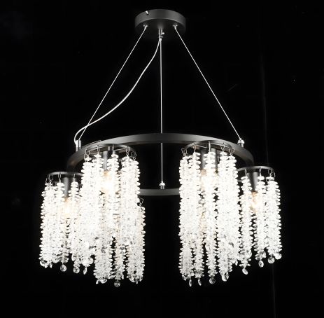 Підвісна кришталева люстра S2480/6, Чорний