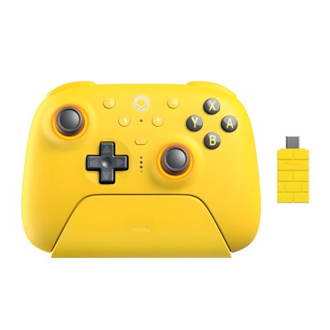Геймпад 8BitDo Ultimate 2 для Bluetooth Switch, Switch 2, ПК з Windows, жовтий TMR з ефектом Холла