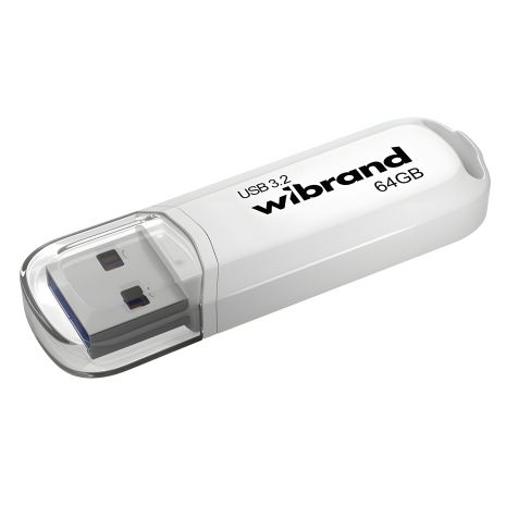 USB флеш накопичувач Wibrand Marten, USB 3.2 Gen1, 64GB, білий