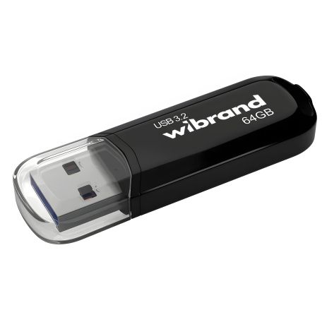 Флеш-накопитель Wibrand USB 3.2 Gen1 Marten 64GB Black Флеш-накопитель Wibrand USB 3.2 Gen1 Marten 64GB Black