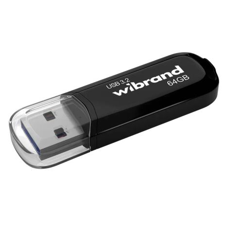 Флеш накопичувач USB Wibrand Marten, USB 3.2 Gen1, 64GB, Black