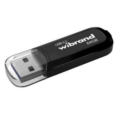 64GB USB флеш накопичувач Wibrand Marten, USB 3.2 Gen1, Black