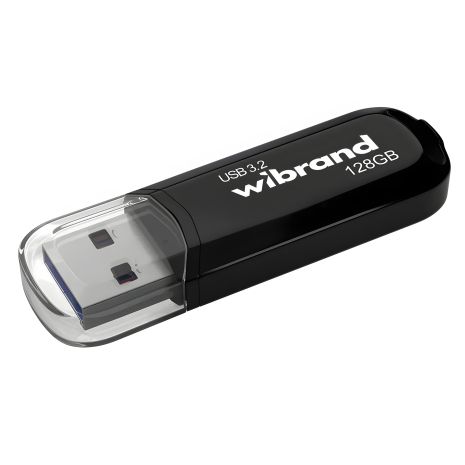 Флеш накопичувач Wibrand Marten, USB 3.2 Gen1, 128GB, Black
