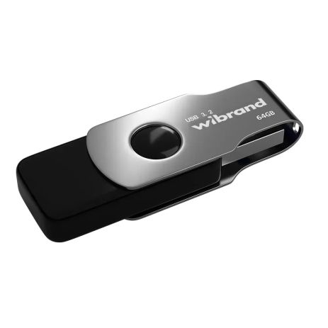 Флеш накопичувач USB Wibrand Lizard, USB 3.2 Gen1, 64GB, Black