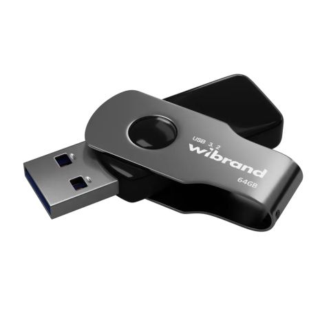 Флеш-накопичувач Wibrand USB 3.2 Gen1 Lizard 64GB Black Флеш-накопичувач Wibrand USB 3.2 Gen1 Lizard 64GB Black