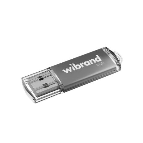 Флеш накопичувач USB Wibrand Cougar, USB 2.0, 8GB, Silver
