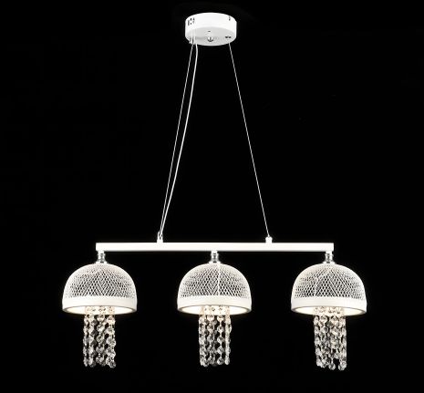 Светодиодная люстра подвесная E2725/3, Белый+Хром - Роскошь света