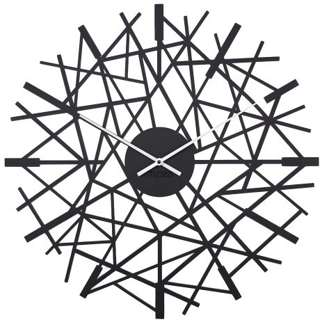 Настенные Часы Glozis Chaos (50 см) черные [Металл, Цвета]