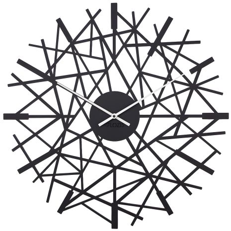 Настенные Часы Glozis Chaos (50 см) черные [Металл, Цвета]